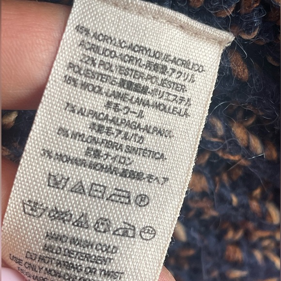 Free People Alpaca wool Echo oversized chunky mohair sweater - Picture 3 of 8